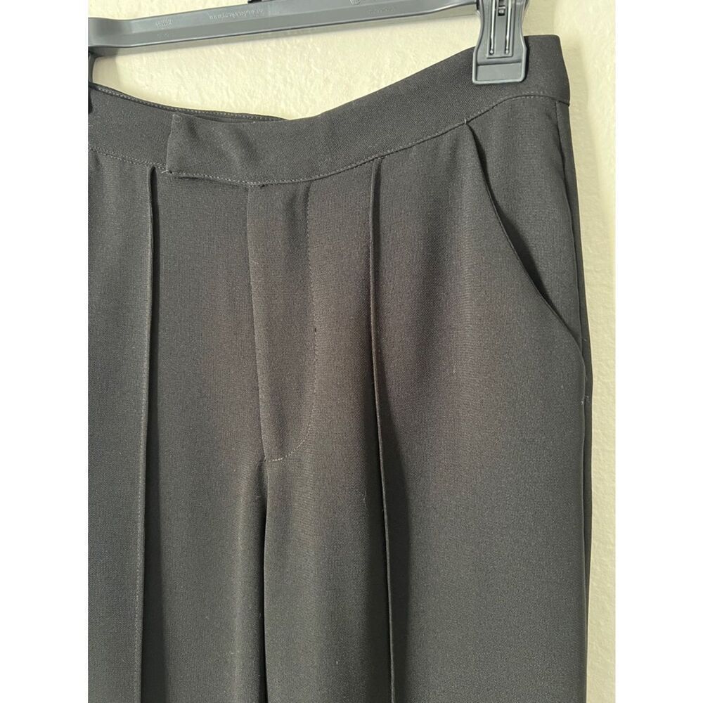 Like New! GREYLIN Black Pleated Straight Leg Lined Trousers in Size XS - Picture 3 of 14